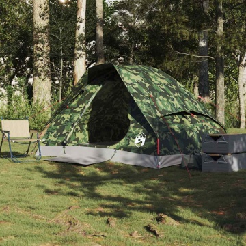 Cort de camping cupolă pentru 2 persoane, camuflaj, impermeabil - Img 3