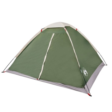 Cort de camping cupolă pentru 2 persoane, verde, impermeabil - Img 5
