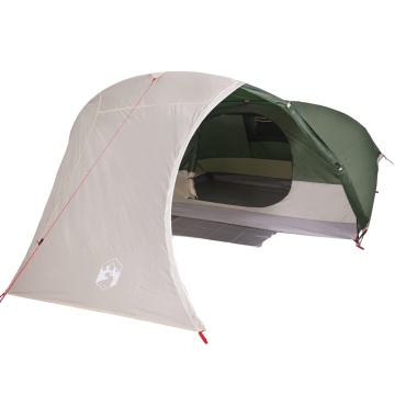 Cort de camping cupolă pentru 4 persoane, verde, impermeabil - Img 6