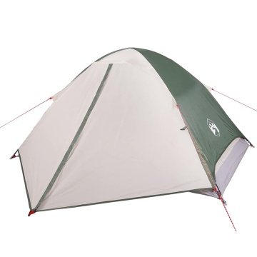 Cort de camping cupolă pentru 4 persoane, verde, impermeabil - Img 2