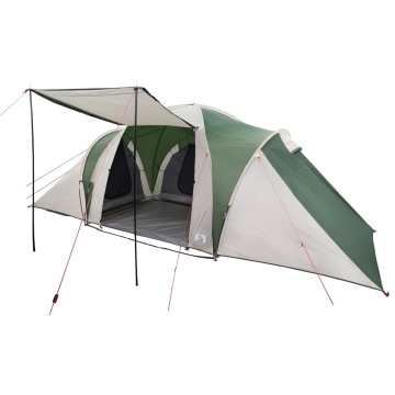 Cort de camping cupolă pentru 6 persoane, verde, impermeabil - Img 4