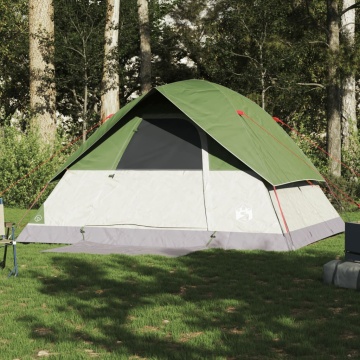 Cort de camping cupolă pentru 6 persoane, verde, impermeabil - Img 3