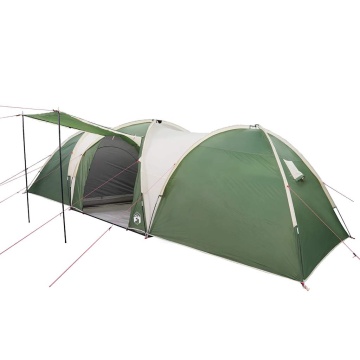 Cort de camping cupolă pentru 8 persoane, verde, impermeabil - Img 4