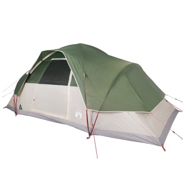 Cort de camping cupolă pentru 9 persoane, verde, impermeabil - Img 4