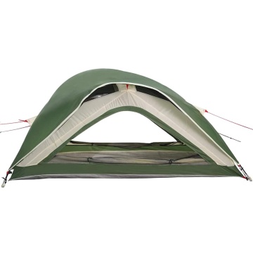 Cort de camping pentru 1 persoană, verde, impermeabil - Img 8