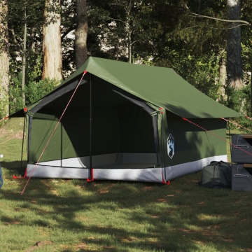 Cort de camping pentru 2 persoane, verde măsliniu, impermeabil - Img 1