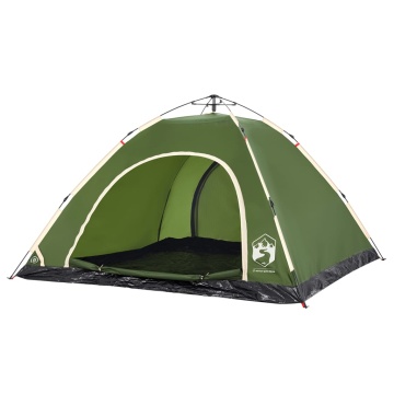 Cort de camping pentru 5 persoane, eliberare rapidă, verde - Img 4