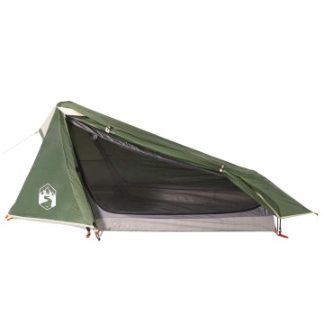 Cort de camping tunel pentru 1 persoană, verde, impermeabil - Img 2