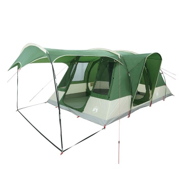 Cort de camping tunel pentru 5 persoane, verde, impermeabil - Img 4