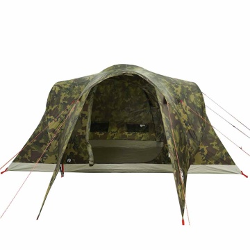 Cort de familie cupolă pentru 6 persoane, camuflaj, impermeabil - Img 5