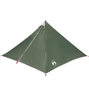 Cort de familie tipi pentru 7 persoane, verde, impermeabil - Img 4