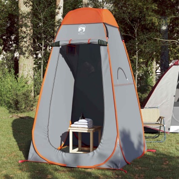 Cort de intimitate pop-up, gri și portocaliu, impermeabil - Img 1