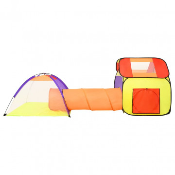 Cort de joacă pentru copii 250 bile, multicolor, 338x123x111 cm - Img 8