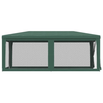 Cort de petrecere cu 6 pereți din plasă, verde, 3x6 m, HDPE - Img 4
