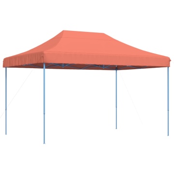 Cort de petrecere pliabil Pop-Up, 410x279x315 cm, teracotă - Img 2