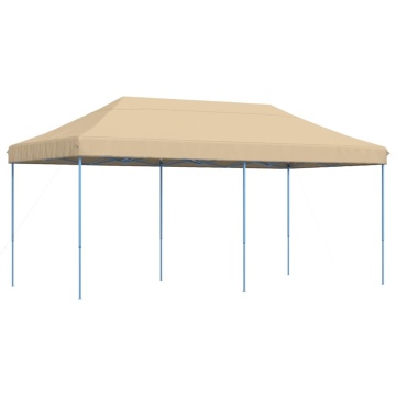 Cort de petrecere pliabil Pop-Up, 580x292x315 cm, bej - Img 2