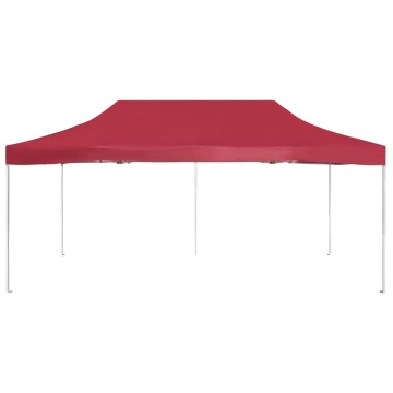 Cort de petrecere pliabil profesional, roșu vin, 6x3m, aluminiu - Img 3