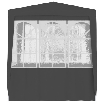 Cort de petrecere profesional cu pereți antracit 2x2 m 90 g/m² - Img 4