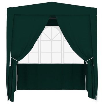 Cort de petrecere profesional cu pereți verde 2 x 2 m, 90 g/m² - Img 3