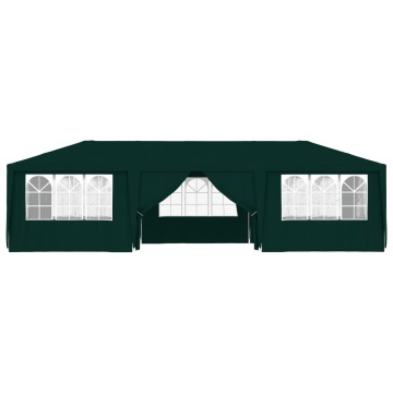 Cort de petrecere profesional pereți laterali verde 4x9m 90g/m² - Img 3