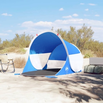 Cort de plajă pop-up, albastru azur, rezistent la apă - Img 3