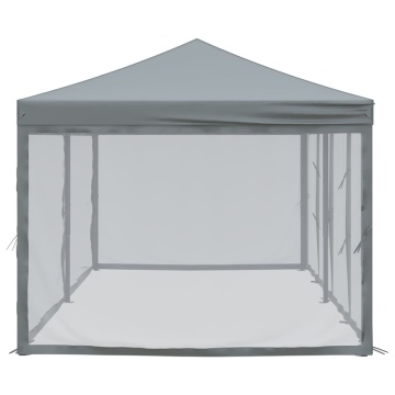 Cort pliabil pentru petrecere, pereți laterali, antracit, 3x6 m - Img 4