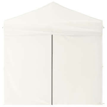 Cort pliabil pentru petrecere, pereți laterali, crem, 2x2 m - Img 4
