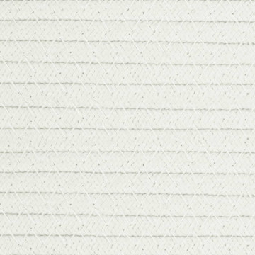 Coș de rufe, bej și alb, Ø55x36 cm, bumbac - Img 7