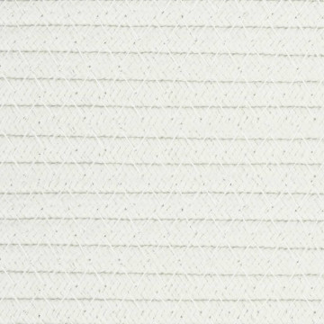 Coș de rufe, bej și alb, Ø60x36 cm, bumbac - Img 7