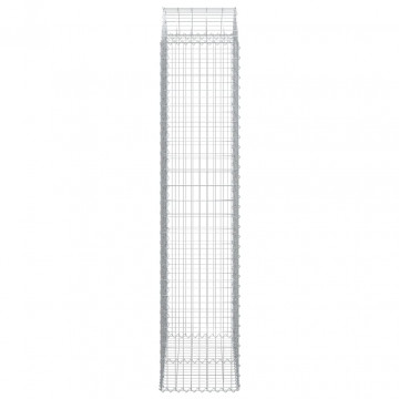 Coș gabion arcuit, 100x50x220/240 cm, fier galvanizat - Img 4