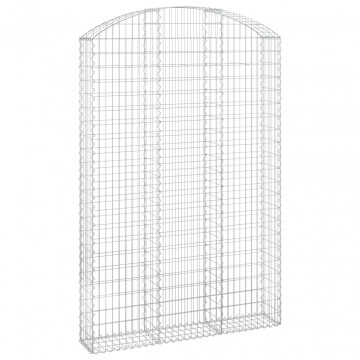 Coș gabion arcuit, 150x30x220/240 cm, fier galvanizat - Img 2