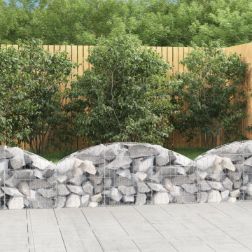 Coș gabion arcuit, 150x30x40/60 cm, fier galvanizat - Img 1