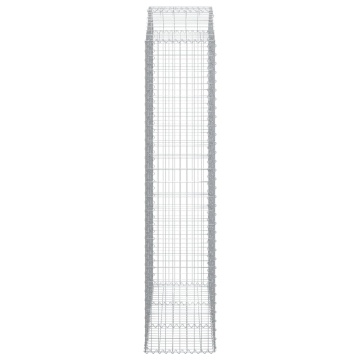 Coș gabion arcuit, 150x50x220/240 cm, fier galvanizat - Img 4