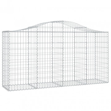 Coș gabion arcuit 200x50x100/120 cm fier galvanizat - Img 2