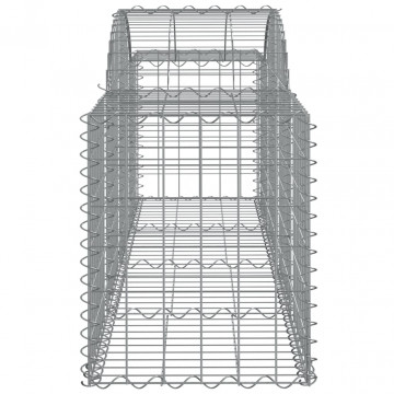 Coș gabion arcuit 200x50x60/80 cm fier galvanizat - Img 4