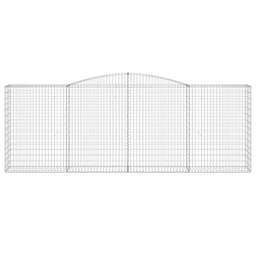 Coș gabion arcuit, 400x50x140/160 cm, fier galvanizat - Img 3