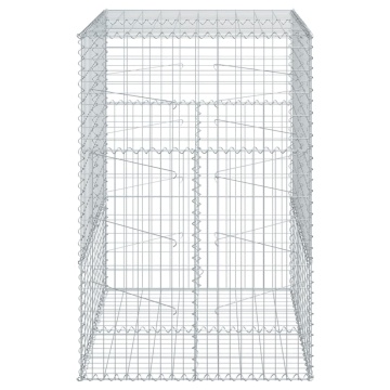 Coș gabion cu capac, 100x100x150 cm, fier galvanizat - Img 4
