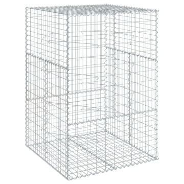 Coș gabion cu capac, 100x100x150 cm, fier galvanizat - Img 7