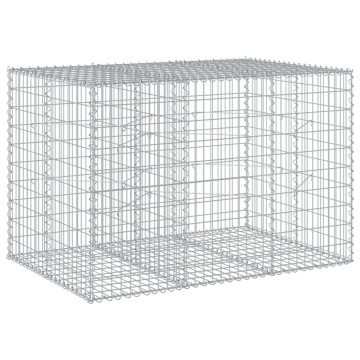 Coș gabion cu capac, 150x100x100 cm, fier galvanizat - Img 7
