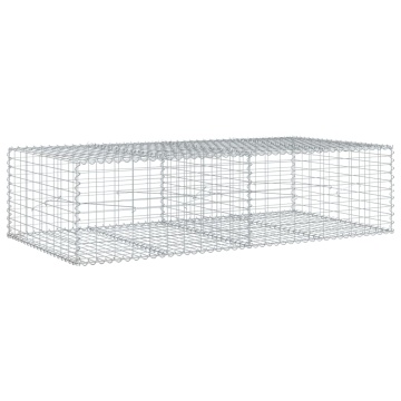 Coș gabion cu capac, 200x100x50 cm, fier galvanizat - Img 2