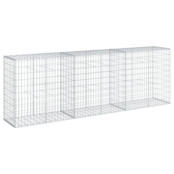Coș gabion cu capac, 300x50x100 cm, fier galvanizat - Img 2