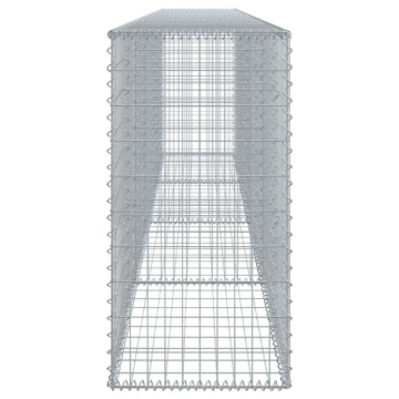 Coș gabion cu capac, 400x50x100 cm, fier galvanizat - Img 4
