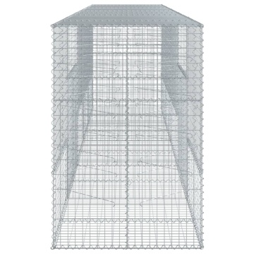 Coș gabion cu capac, 500x100x150 cm, fier galvanizat - Img 4