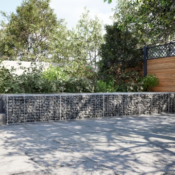 Coș gabion cu capac, 500x100x50 cm, fier galvanizat - Img 1