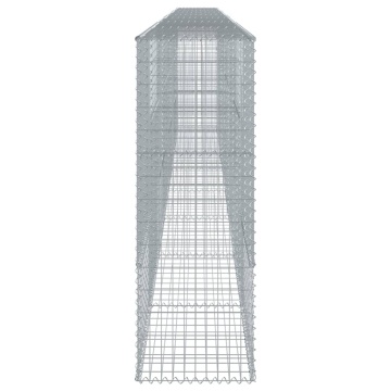 Coș gabion cu capac, 800x50x150 cm, fier galvanizat - Img 4