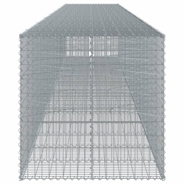 Coș gabion cu capac, 850x100x100 cm, fier galvanizat - Img 4