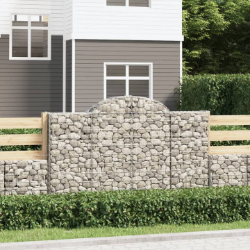 Coșuri gabion arcuite 2 buc, 200x50x120/140 cm, fier galvanizat - Img 1