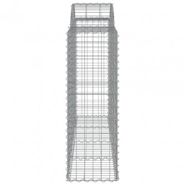 Coșuri gabion arcuite 2 buc, 200x50x120/140 cm, fier galvanizat - Img 6