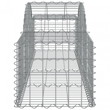 Coșuri gabion arcuite 2 buc, 200x50x40/60 cm, fier galvanizat - Img 6