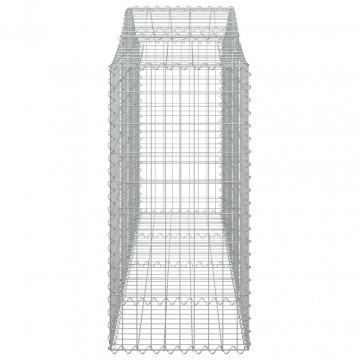 Coșuri gabion arcuite 3 buc, 200x50x100/120 cm fier galvanizat - Img 6